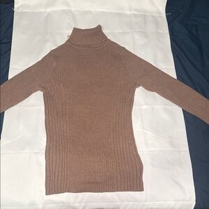 Sonoma Women's Tan Turtleneck Sweater